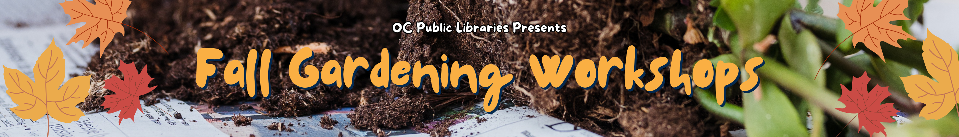 Fall Gardening Workshops Banner