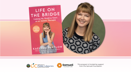 Graphic of Author Kaelynn Partlow with book cover, Life on the Bridge